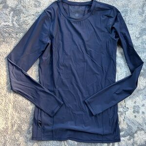 Navy lululemon Long Sleeve Athletic Top